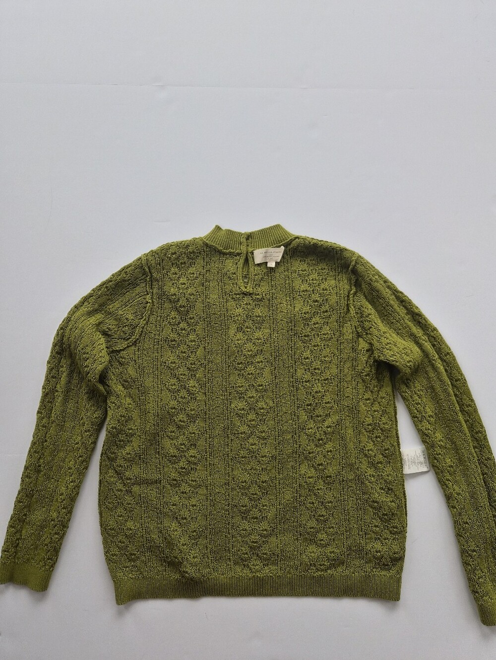[Sezane] Alessandro Jumper in Green, Size S, Knit, Organic Cotton - Picture 9 of 13
